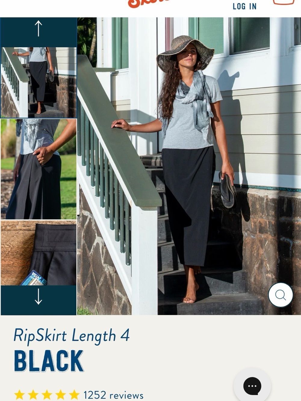 Ripskirt Hawaii wrap skirt Black 2XL NWT Long length travel beach